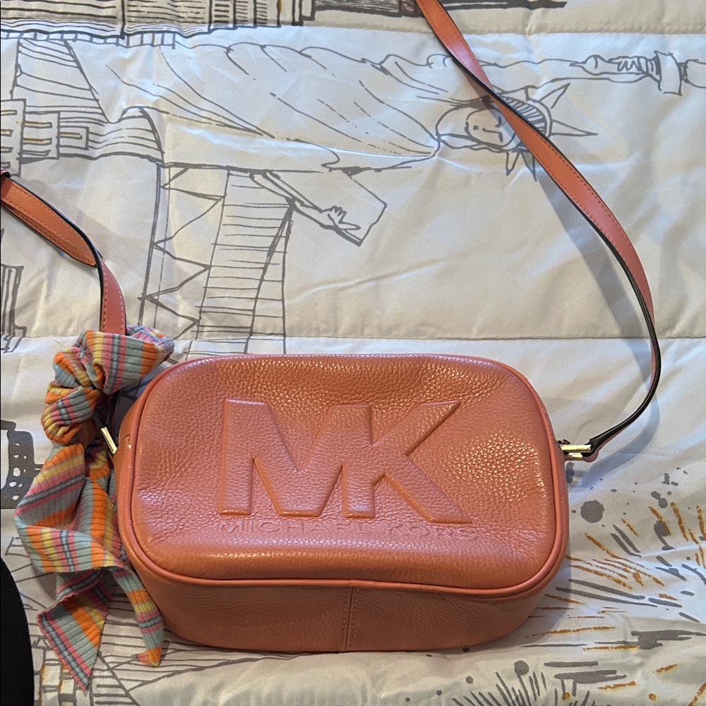Michael Kors Coral Crossbody Bag with Bow Accent
